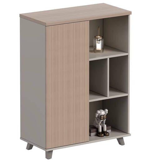 He Jiagong file cabinet wooden office cabinet furniture information file cabinet panel boss office back cabinet bookcase rack storage cabinet 2 meters background cabinet