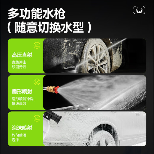 XIANNIAO wireless high-pressure water gun car washing machine household car washing artifact complete set of yard spray cleaning floor lithium battery car brush pump