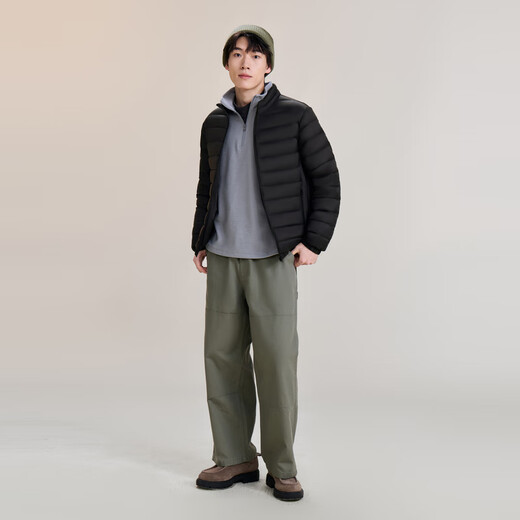 Новая мужская легкая пуховая куртка с воротником-стойкой «Полет в снегу», осень и зима, повседневная короткая теплая пуховая куртка на утином пуху, универсальная