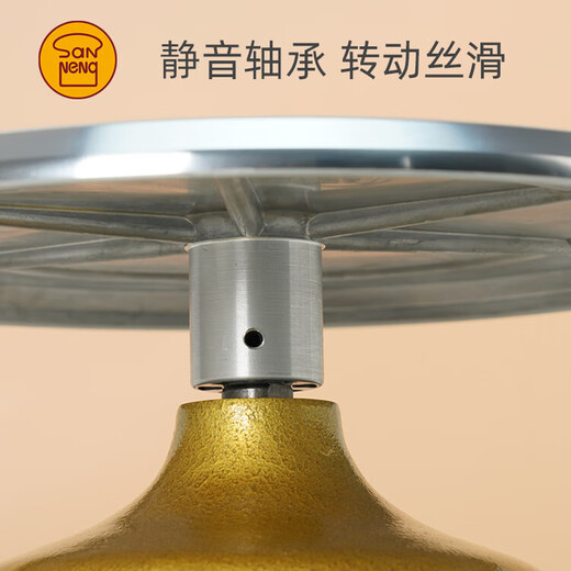 SANNENG decorating turntable turntable all-metal commercial cake dessert display table hard film silicone non-slip decorating table cast aluminum SNH33007 cake turntable - pure white