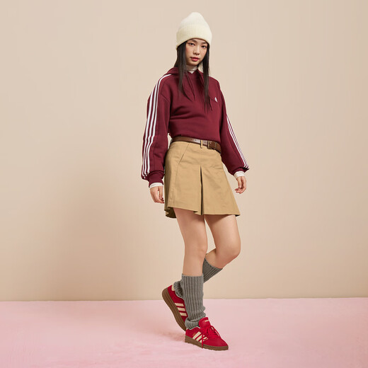 Adidas T-toe shoes VL COURT BOLD thick sole increased casual sneakers moral training shoes for women Adidas light scarlet/warm vanilla 39