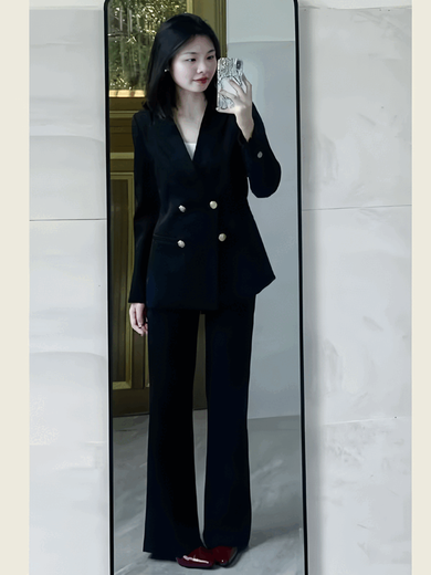 Formal high-end suit suit college student coat civil servant interview temperament new suit work clothes professional jacket + pants + shirt XS