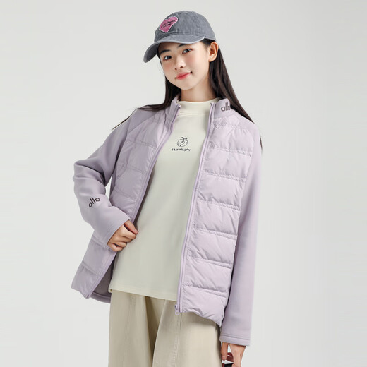 Aunt Zhu's school uniform inner wear artifact school uniform junior high school students girls' lightweight clothing winter 2025 new student inner purple 150 cm_ velvet filling capacity 29.5g