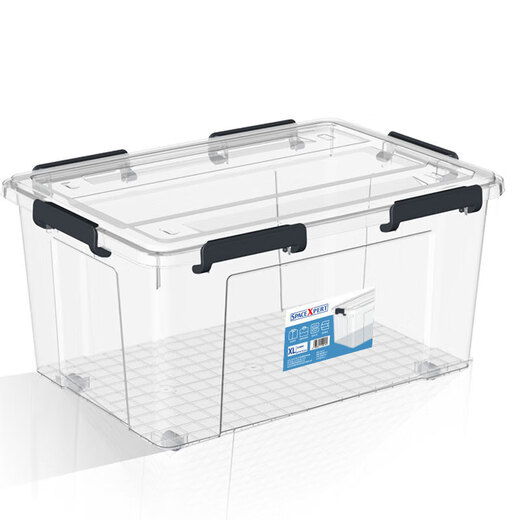 OUOETYD printer consumables drying box 5.8L rice barrel sealed barrel storage box PLA moisture-proof box 1G material tray transparent 80L 63.5*45.5*32.3cm