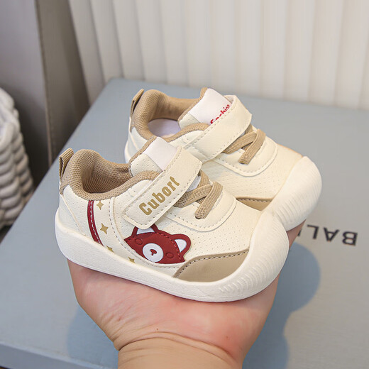 Tyrannis recommended by Yangma New Autumn Lightweight Breathable Functional Sports Shoes for Infants and Toddlers 0-3 Years Old 2 Boys Soft Sole Anti-Slip Khaki Color 16_Inner Length 11.5cm