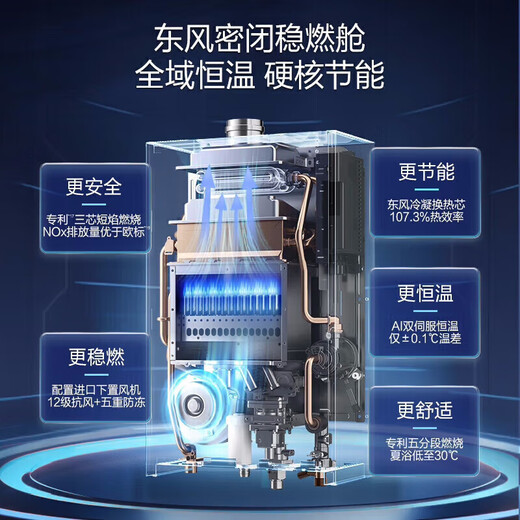 Vanward government subsidy 20% Ansuiwash F9DMAX gas water heater 16L natural gas strong booster super first-class energy efficiency super first-class silent dual servo constant temperature trade-in 16L