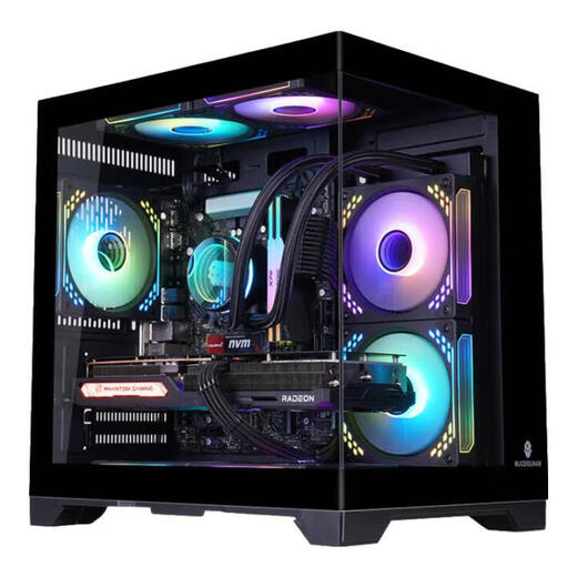 ShakeXun 7500F 5600X host/5060/4060/7650gre graphics card AMD game e-sports design rendering live broadcast desktop computer DIY assembly machine complete machine sea view room configuration one 5600+7650gre