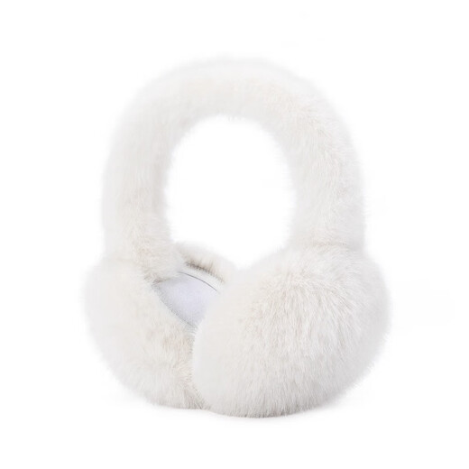 GOLOVEJOY children's earmuffs winter warmth children's ear protection antifreeze boys and girls plush earmuffs ear bags off-white