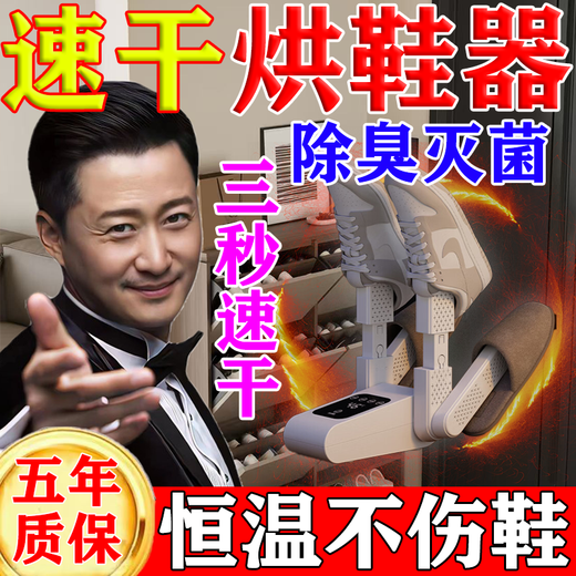 Wet and dry shoe dryer, deodorizing and sterilizing, fully automatic intelligent constant temperature household shoe dryer that can dry two pairs of shoes, new style - brushless motor - Sun God