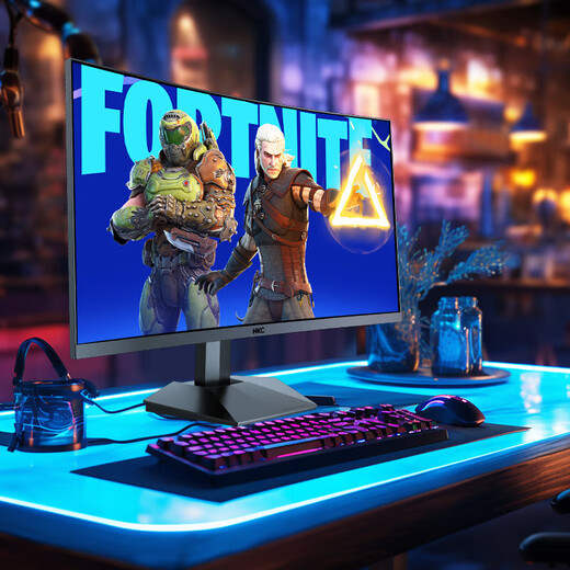 HKC Pantalla curva para juegos VA de 27 pulgadas, panel 1500R, pantalla para juegos sin parpadeo, monitor de escritorio para computadora portátil externo de 27 pulgadas/1k/200HZ/SG27C