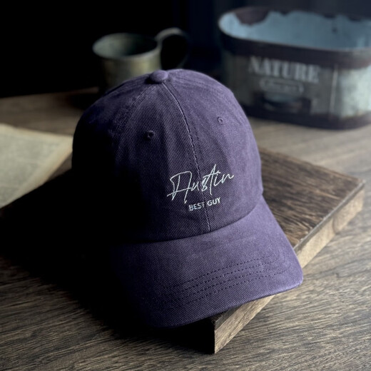 Bestguy/American style large fashion deep top baseball cap men's retro deepened peaked cap women's widened purple new soft violet adjustable (58-61cm)