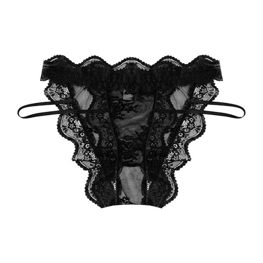 Universal delicate and tender lace panties for girls, sexy low-waist pure lust temptation briefs, thin, pink, one size fits all