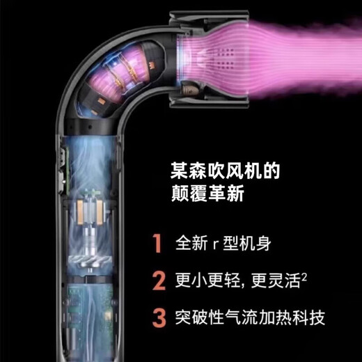 New National 3C Certification High Speed Bladeless Hair Dryer Home Silent Negative Ion High Power Constant Temperature Does Not Hurt Power Generation Hair Dryer HD18 Hair Dryer Tao Caiqing 4.5 Billion Negative Ions - No Frizz - Single Nozzle