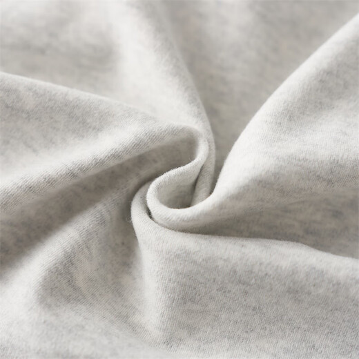 Autumn and winter 280g soft velvet cotton high-elastic warm baby swaddling clothes type A boneless baby triangle romper, off-white 59cm