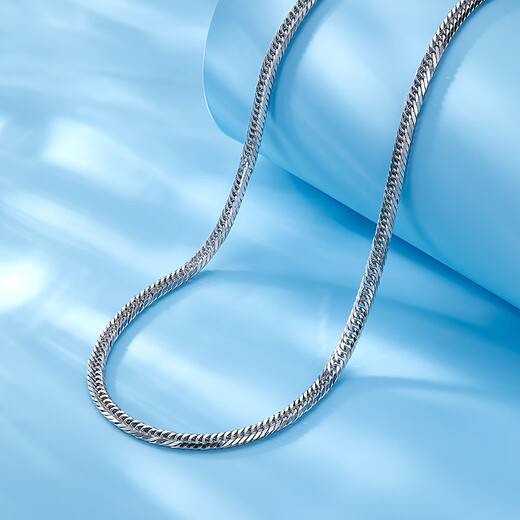 Luxury beads pt950 platinum necklace light luxury niche high-end platinum chain temperament girl birthday gift for girlfriend jewelry 14.32g-50cm