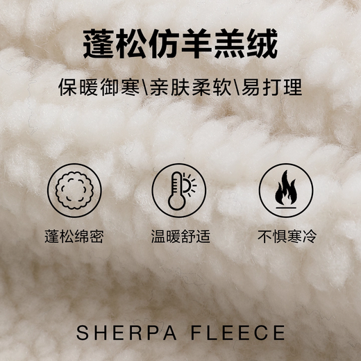 GAP men's and women's autumn LOGO imitation sherpa loose hoodie sweatshirt US version 789781