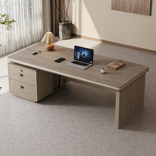 Small boss desk light luxury simple modern executive president desk executive desk office bookcase table and chair combination size and color support customization