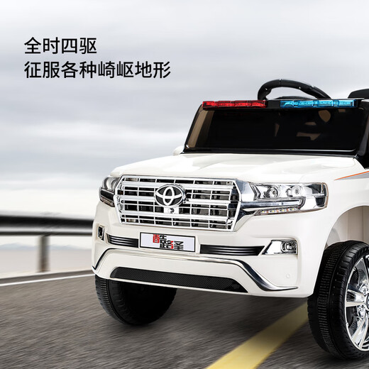 Bebijia Toyota children's electric car four-wheel off-road car remote control toy car can seat men and women children 1-5 years old Bokobai