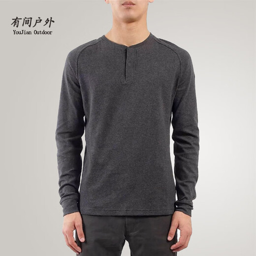 Arc'teryx (ARC TERYX) Arcteryx Sirrus LS Henley Arc'teryx Spring and Autumn Henley Casual Long-Sleeved Sweater Men's Glitch Heather/Water Wave Gray XL