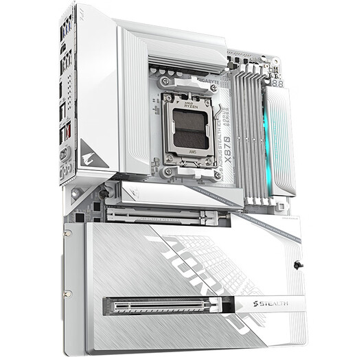 GIGABYTE back-mounted ice sculpture X870 AORUS STEALTH ICE motherboard DDR5 supports AMD CPU AM5 9700X 9950X 9900X 9600X