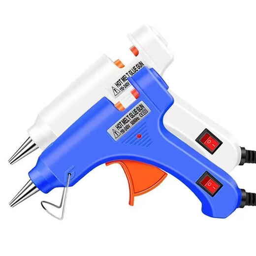 Zekaiwei Hot Melt Glue Gun Household Glue Gun Handmade Universal Glue Strip Children's Small Hot Melt Gun Glue Stick Glue Ivory White 26 Styles 20W Exclusive Glue Gun Contains 5 Glue Sticks