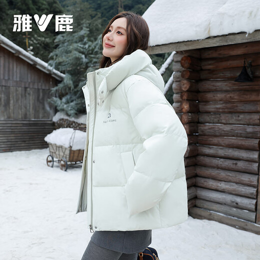 Yalu short down jacket for women 2025 new winter fashion casual high-end color hooded warm jacket