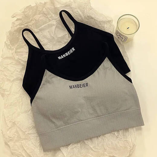 Clolv kissCK pure lust girl tube top no steel ring underwear push-up student high school student development period camisole female chest wrap 3 pieces white + black + gray S 60-80Jin Jin is equal to 0.5 kg