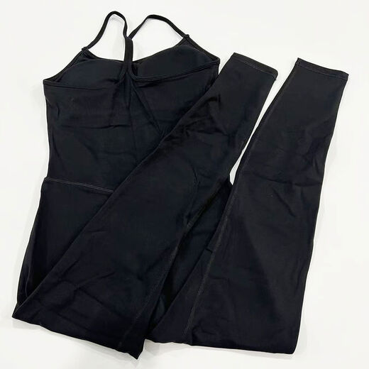 Long one-piece yoga wear for women with large backless one-piece fitness wear Pilates yoga sports one-piece 4082 black S 4S80-100Jin Jin is equal to 0.5 kg