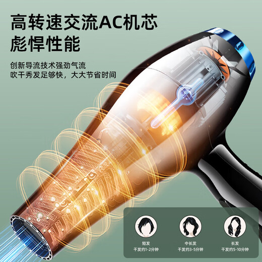 Hair dryer for home use high power 2200W hot and cold air professional hair salon level barber shop constant temperature hair dryer high wind speed drying professional model home hair salon recommended-2100W 9110