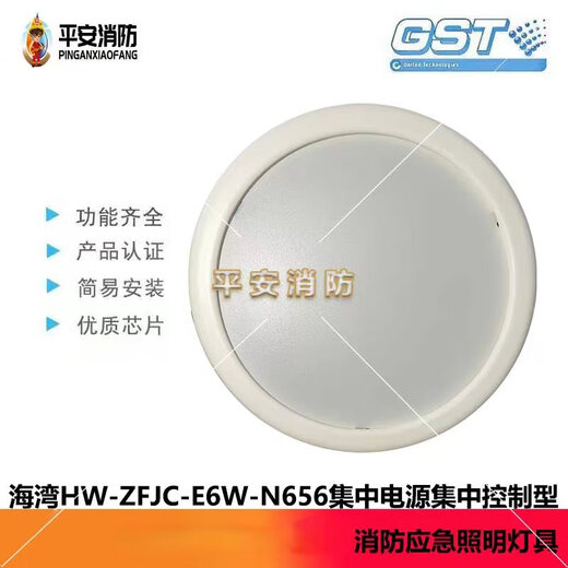 Bay fire emergency lighting fixture HW-ZFJC-E6W-N656 ceiling emergency lighting 6W ceiling installation N656 ceiling emergency lighting 6W