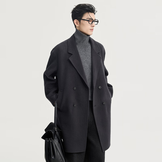 Piaget Zall 2025 Early Winter 100% Pure Wool Wool Coat 4 Buttons One Hand Long Men's Mid-Length Thick Warm Jacket