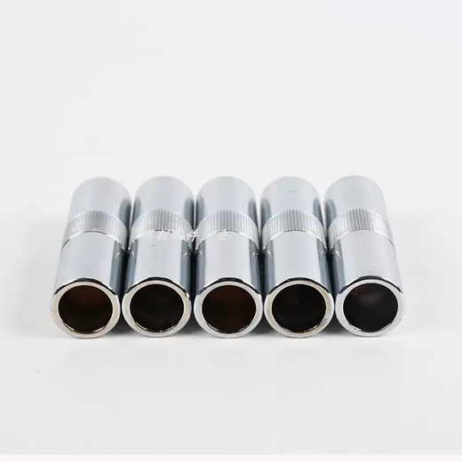 Yusenyi gas-shielded welding protective nozzle two-shielded welding machine gun thickened copper welding nozzle windshield tube 2A350A500A protective sleeve small 200 copper 1.5 thick 10 pieces 15AK thread protective nozzle