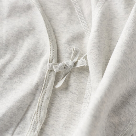 Autumn and winter 280g soft velvet cotton high-elastic warm baby swaddling clothes type A boneless baby triangle romper, off-white 59cm