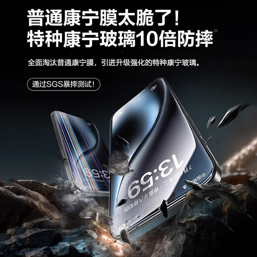 Tu Lulu One cover and second application, suitable for Apple 16Promax tempered film iPhone15Pro mobile phone film HD anti-peep 14plus full screen anti-blue light all-inclusive fully automatic film second application dust-free warehouse HD model AR anti-reflection丨earpiece dustproof丨anti-explosion and anti-fall iPhone15plus