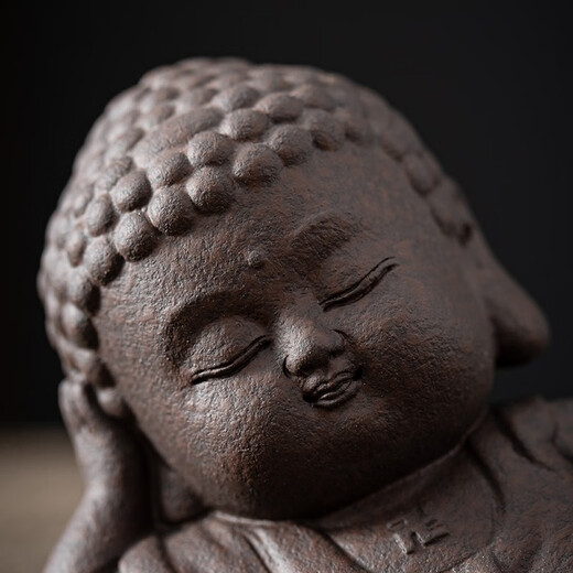 Yuxuan Zen Reclining Buddha Tathagata Tea Pet Purple Clay Boutique Handmade Little Monk Can Raise Tea Art Tea Play Ornaments ZY---New Reclining Buddha