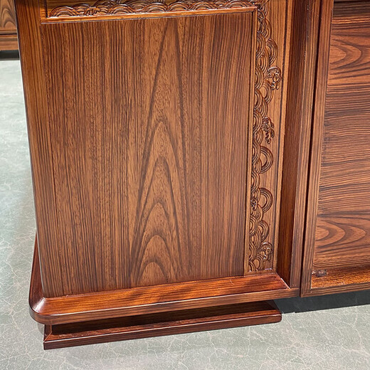 Rosewood desk bookcase combination office furniture boss desk and chair all solid wood executive desk study desk 2 meters office desk