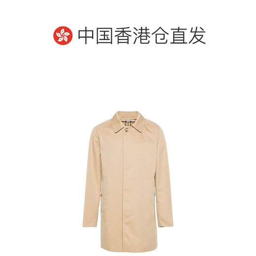 博柏利（BURBERRY）新年礼物香港直邮Burberry 巴宝莉 男士 长袖风衣 8079393 黄色-仓O74a 均码 48