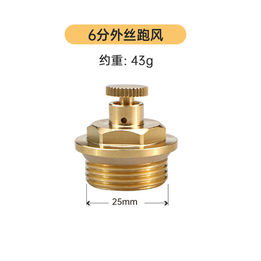 Wolwaston brass radiator plug manual deflation exhaust sewage valve outer wire air leakage plug heating accessories valve air leakage 6 points