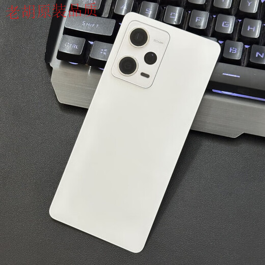 Original for redmi redmi note12pro glass back cover NOTE12PRO+ mobile phone back case battery cover Note12Pro mirror porcelain white belt camera frame mirror tempered glass back cover/shell