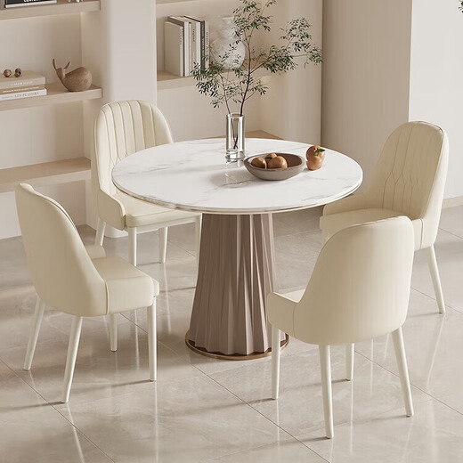 Dining chair, household stool, comfortable for long periods of sitting, dining table, seat, backrest, leisure chair, light luxury, modern style, makeup balcony chair, milky white, cream style - white legs