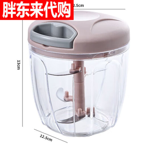 Fat Donglai's same style Yangma's large garlic artifact kitchen manual meat grinder vegetable cutter household garlic garlic green grass medium three knives