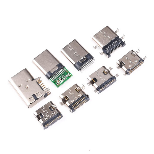 Type-C Male Female Base SMD Direct Plug Socket USB-3.16P16P4 Pin Data Interface Fast Charging Plug Type-C Female Base 6p Vertical Direct Plug 8.8H No Specifications