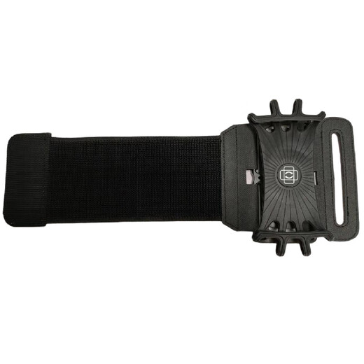 The shopkeeper recommends driving mobile phone arm bag rotatable silicone wrist strap arm strap sports fitness wrist bag new style black