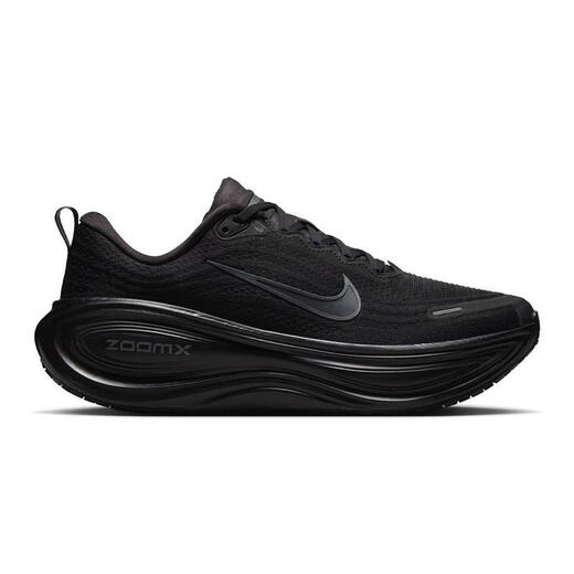 NIKE men's running shoes, high rebound, breathable, cushioning, durable, traction, black woven upper, full-length foam midsole, black / dk smoke gray-mtl 42.5