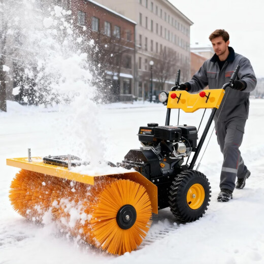 Bocher walk-behind snowplow small snow removal snowplow truck factory factory area snowplow property community municipal sanitation snowplow truck municipal road snowplow PHR-6.5P