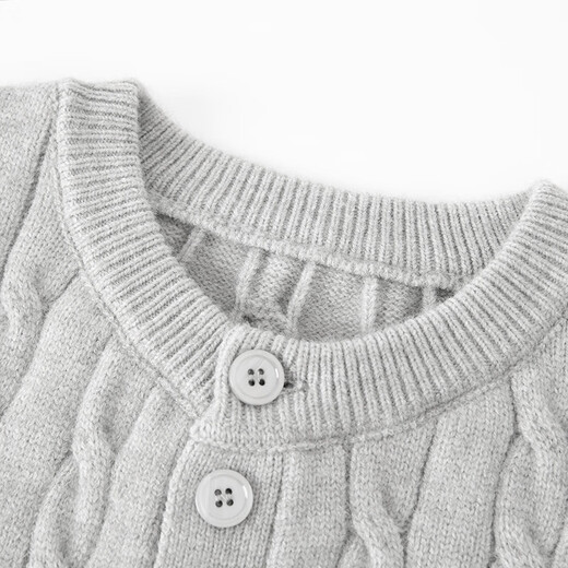 Playboy (PLAYBOY) retro Henry collar hemp pattern sweater for men 2025 new winter loose-feeling sweater black M