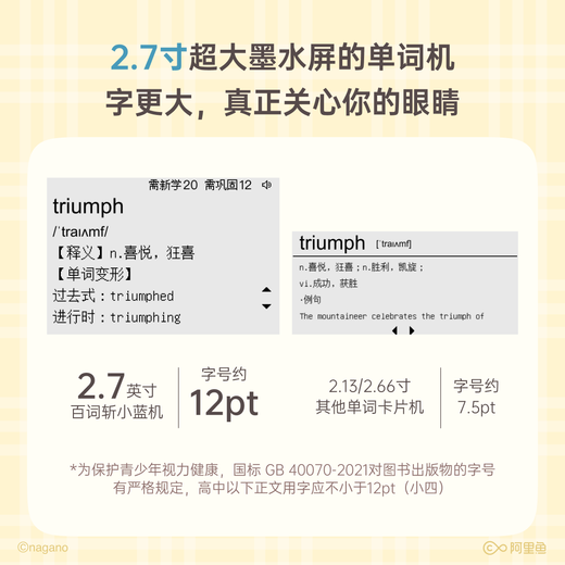 Hundred Words Word Machine Ink Screen English Portable Learning Machine Synchronized Teaching Materials Primary School and College Entrance Examination Vocabulary Memorization Word Artifact CHIIKAWA Officially Authorized-1s Family Portrait