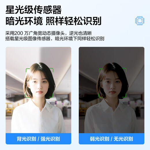 Hikvision Contrôle d'accès au temps de présence faciale Tout-en-un Empreinte digitale du visage Carte IC Poinçonneuse Commutateur de contrôle d'accès Interphone vidéo Organisation de l'entreprise hôte Série D13 D13S Version câble de carte à balayage facial + paquet WiFi 5 portes en verre sans cadre à double ouverture