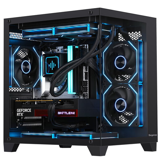 Colorful Ruilong 9600X/7500F/5060/5060ti/5070 game console 3A masterpiece live desktop computer productivity AI model rendering DIY assembly machine with one 9600X+RTX5060 black single host