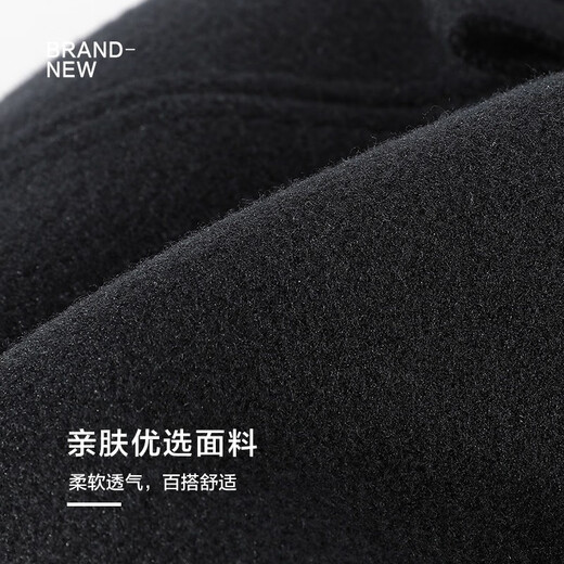 Catman Beret Women's Autumn and Winter Korean Version Versatile Painter Hat Japanese Retro Big Head Circumference Showing Face Small Bud Hat Black One Size 55-59cm